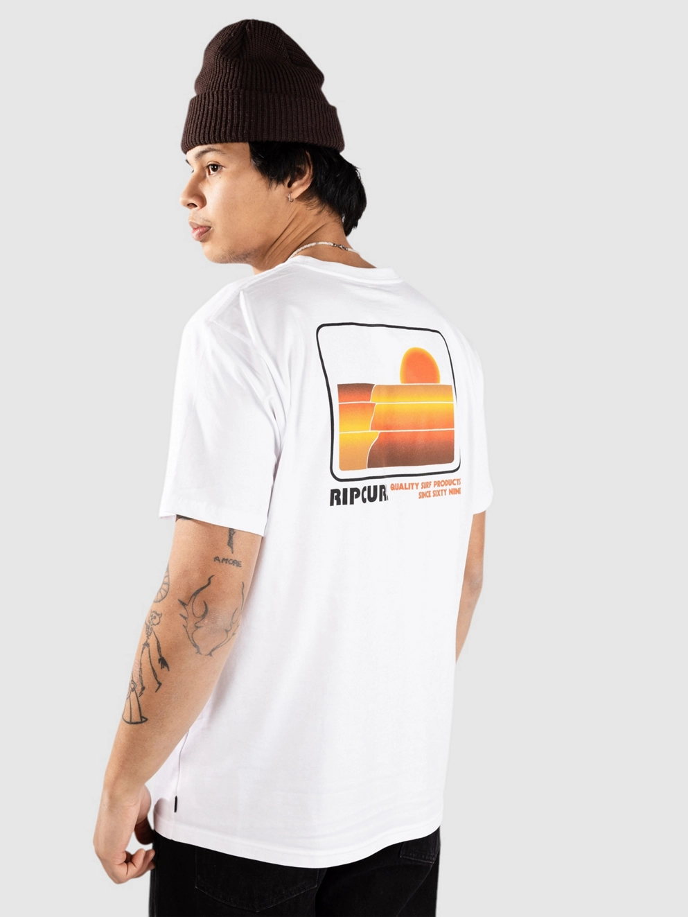 Rip Curl Surf Revival Stacked T-Shirt white