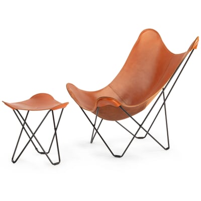 Hocker Mariposa Leder