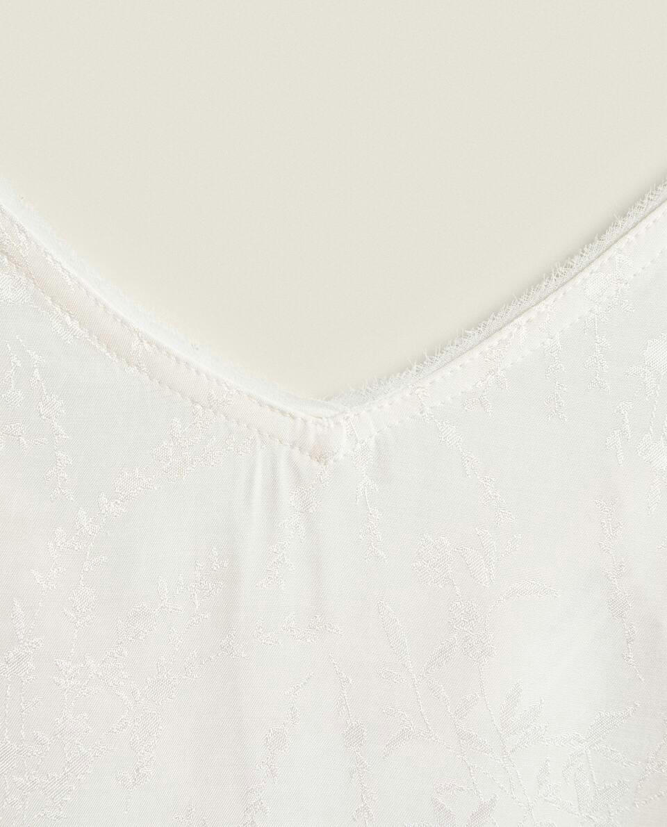 Camisola de jacquard floral