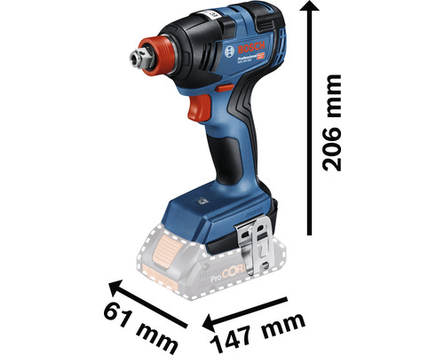 Accu slagschroevendraaier GDX 18V-200, met 2 accu's en lader