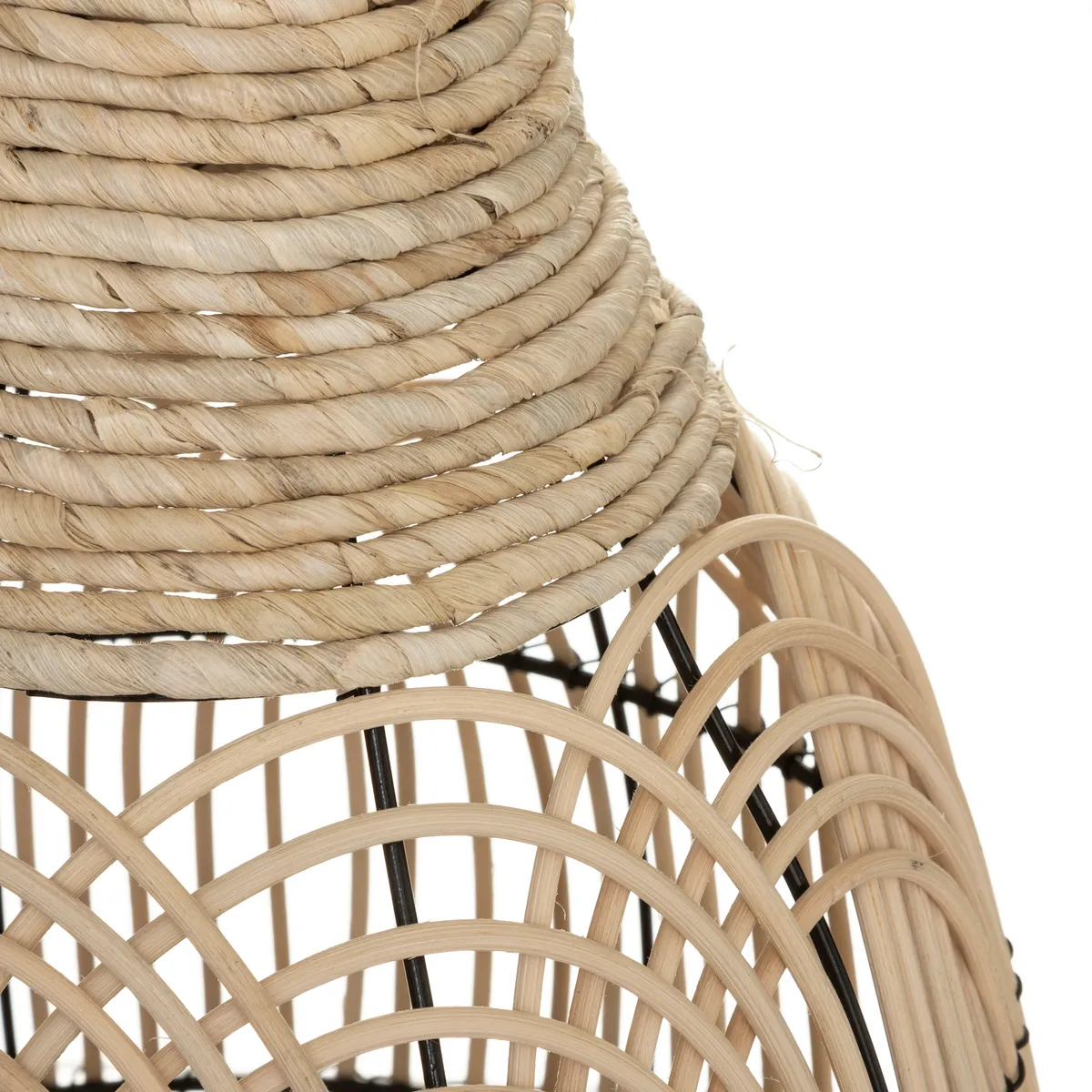 Atmosphera, Createur D'Interieur Atmosphera Vase en rotin - Naturel - H 63 cm