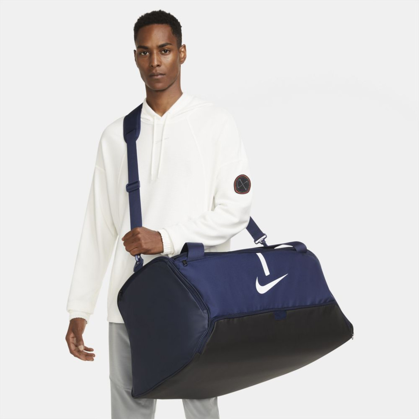 Nike Academy 21 Team Voetbaltas Large Donkerblauw
