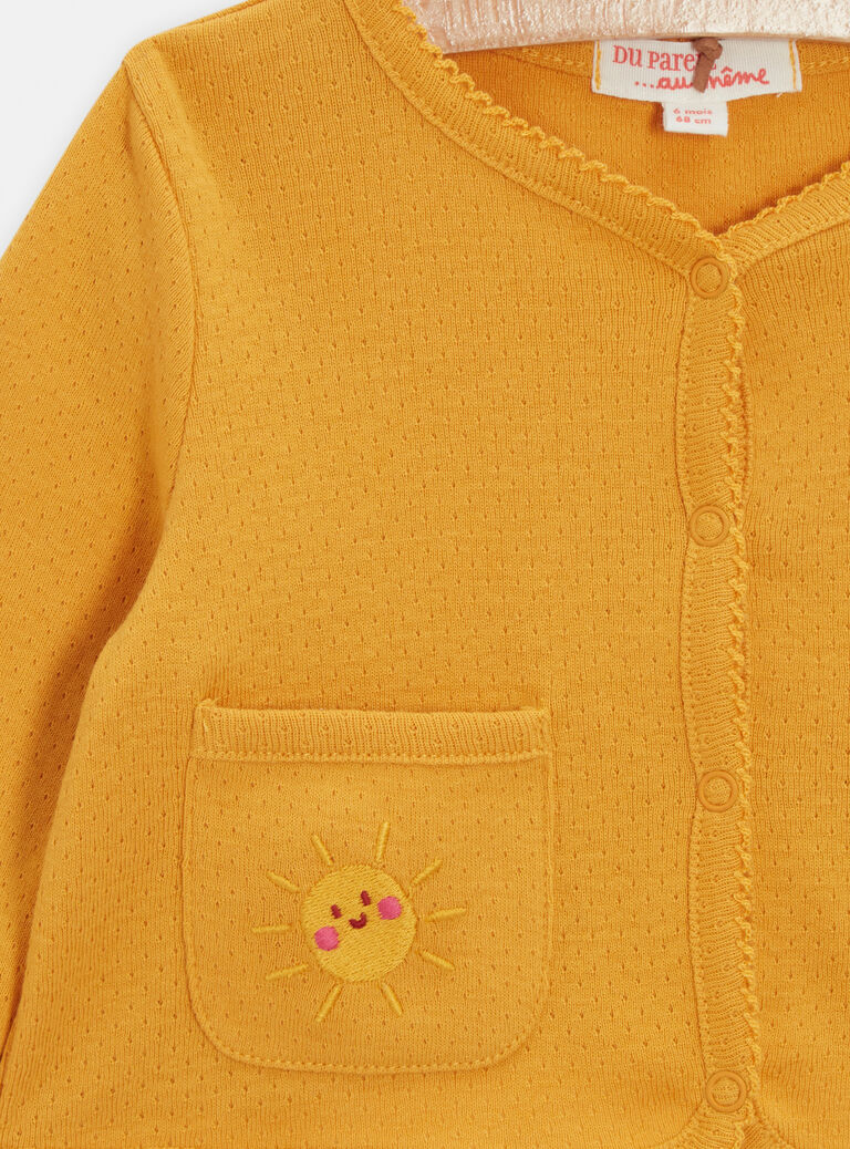 Cardigan léger pour bébé fille