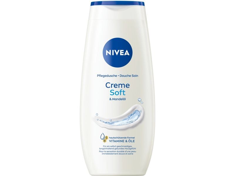 NIVEA Duschcreme Pflegedusche Creme Soft 250 ml Duschcreme mit wertvollem Mandel-Öl pflegt die Haut sanft