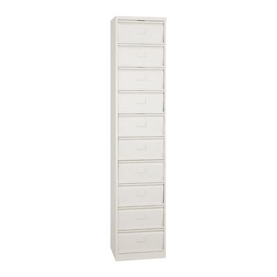 Colonne à clapets - L41 x H198 x P35 - 10 clapets - beige