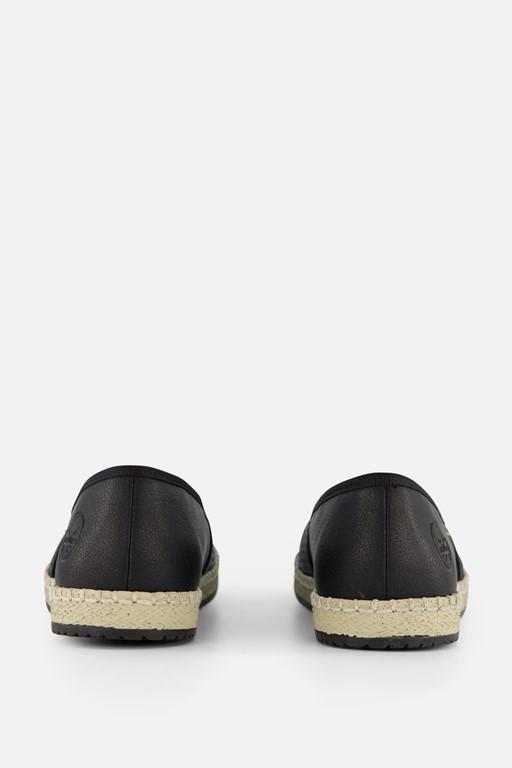 Rieker Instappers zwart Nubuck