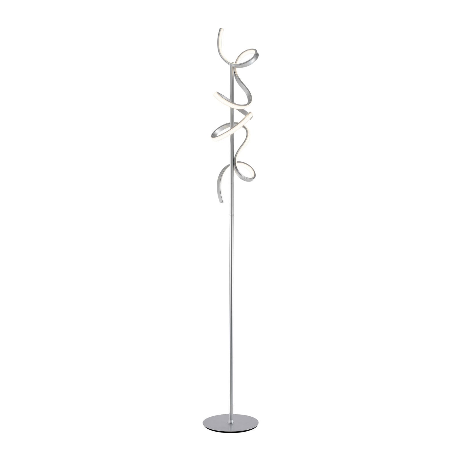 Stehleuchte Curls 22x156 cm silber