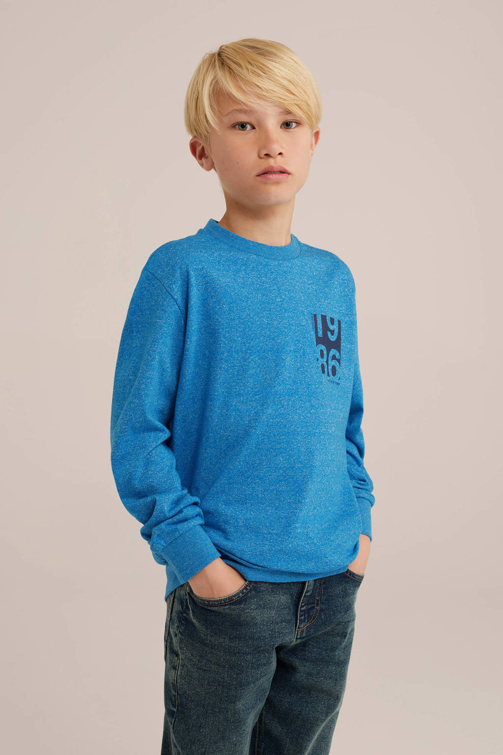 WE Fashion sweater blauw