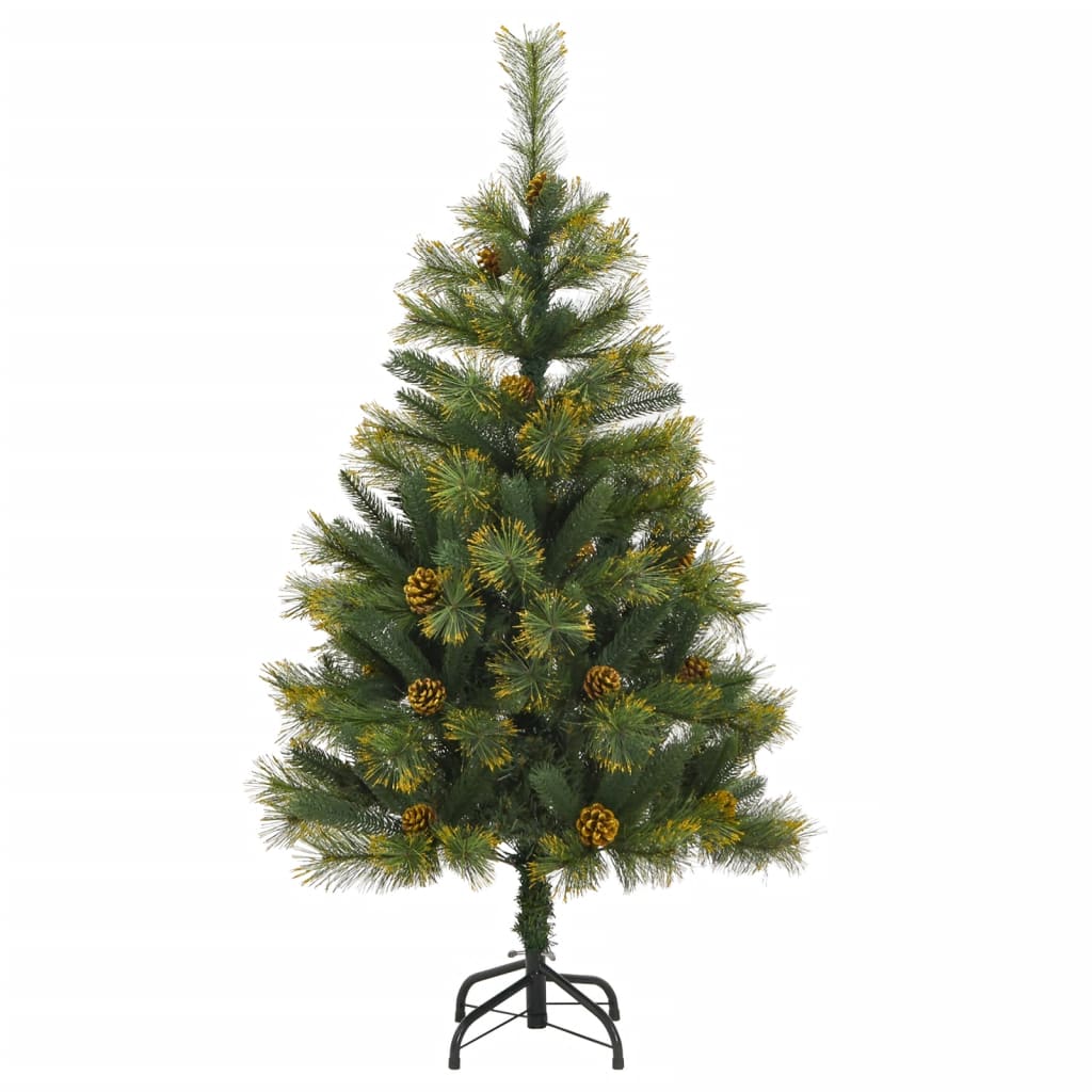 Kunstkerstboom, opvouwbaar, met dennenappels, 120 cm