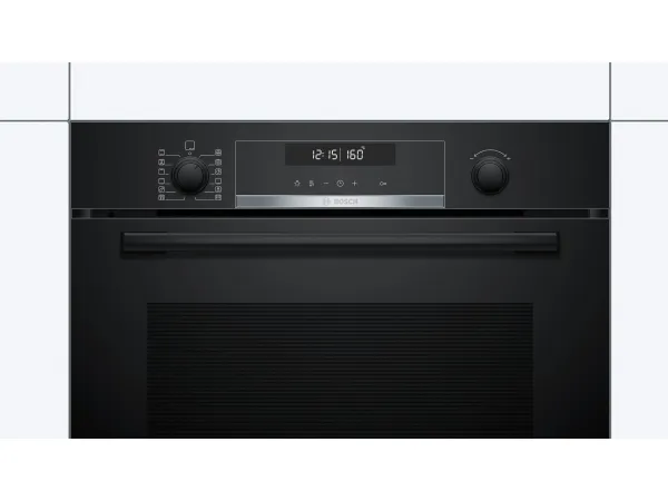 Bosch Serie | 6 HBA578BB0 - Ovn - til indbygning - niche - bredde: 56 cm - dybde: 55 cm - højde: 58.5 cm - med selv-rengøring - Klasse A - sort