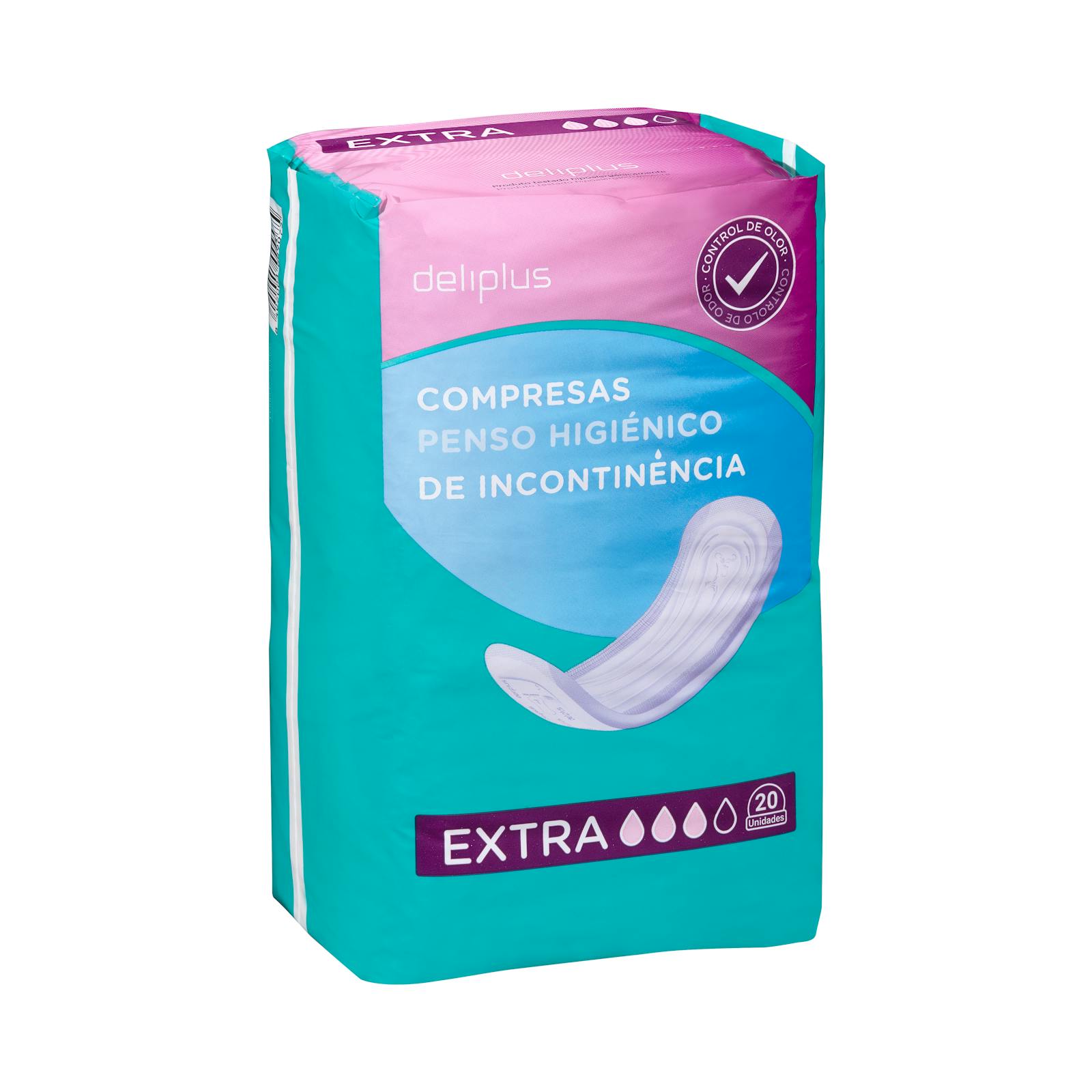 Serviette d'incontinence Deliplus Extra sans ailes
