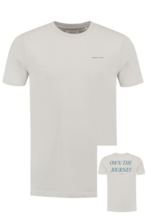 Pure Path beige heren t-shirt