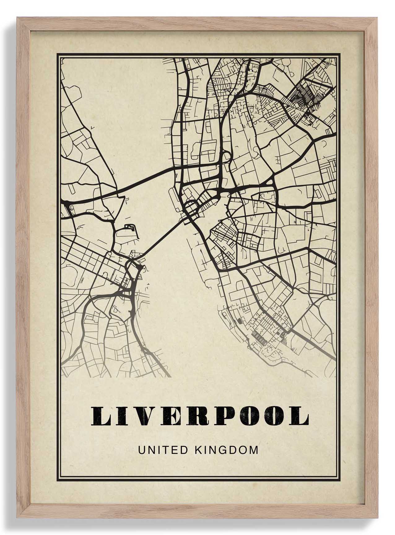 Liverpool Stadt Sepia