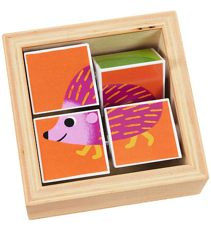 Djeco Puzzlespiel - 3x4 Teile - Holz - Tournibist