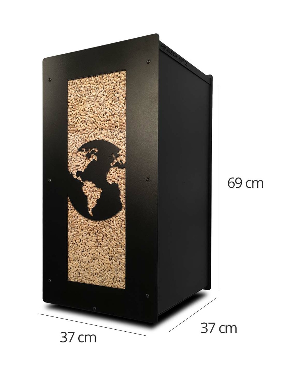 Stockage à granulés de bois 55Kg world noir