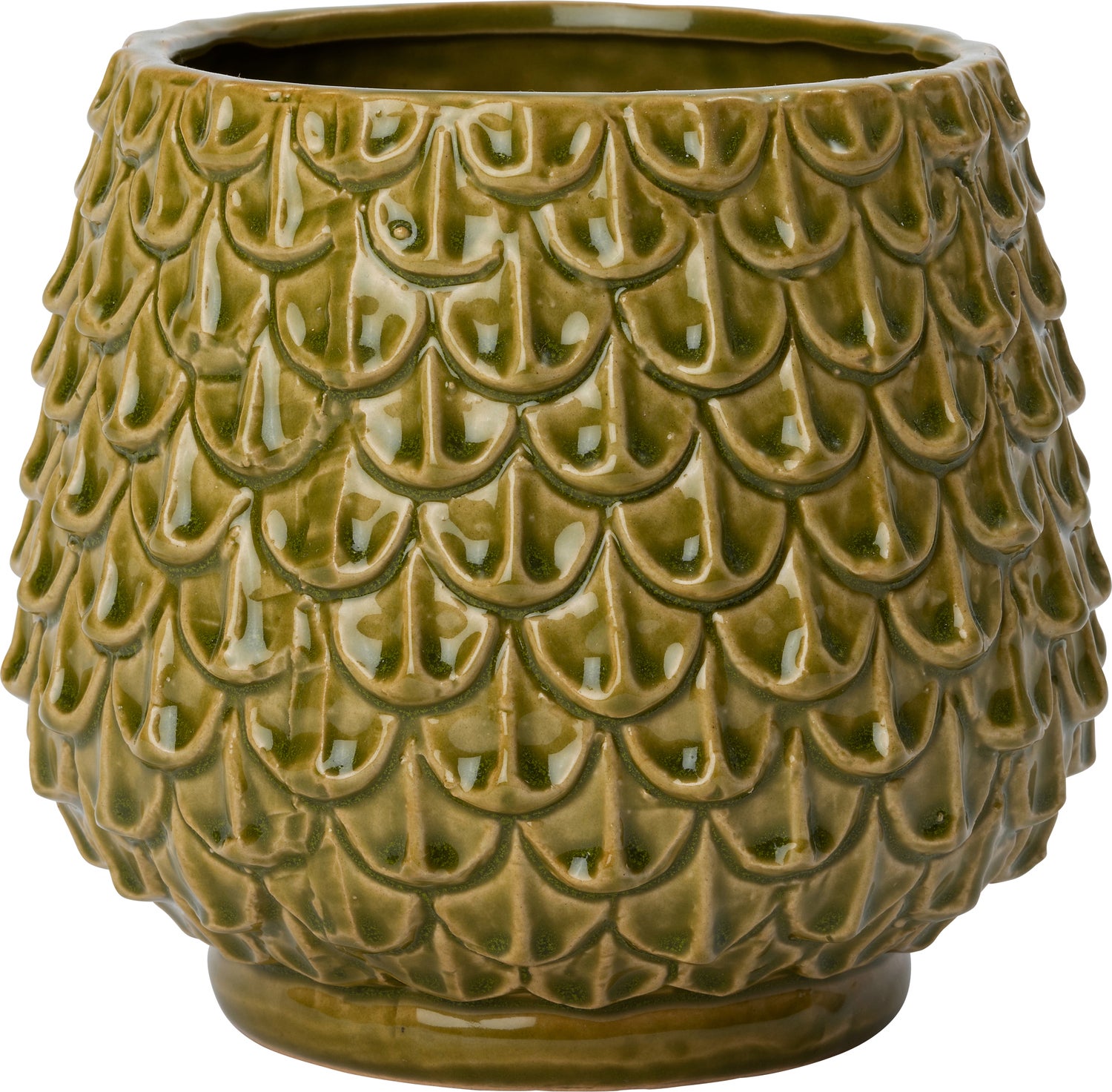 Intratuin bloempot Kily groen D 15 H 13 cm