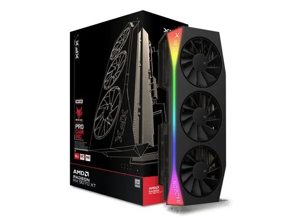 XFX 16GB RADEON RX9070XT Mercury OC Gaming 3xDP/1xHDMI Mercury AMD Radeon RX 9070XT OC Gaming Edition