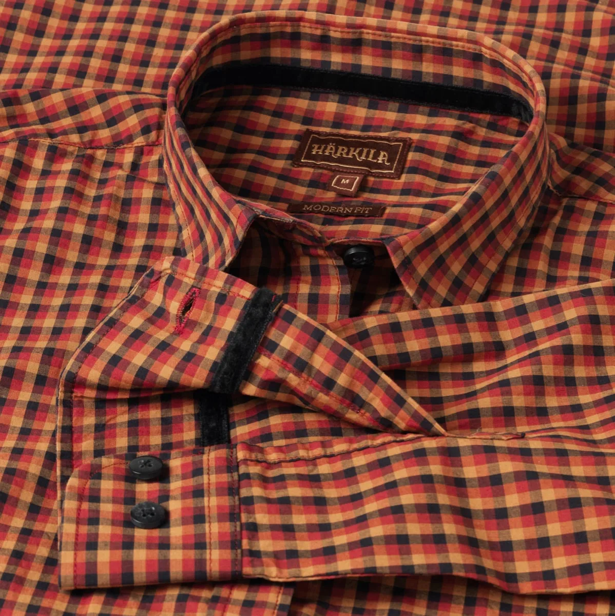Härkila Selja Lady Long Sleeve Check Shirt Red/Black Check