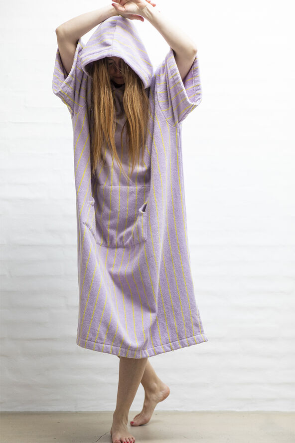 Bongusta Naram Poncho - lilac & neon yellow Lilac & neon yellow