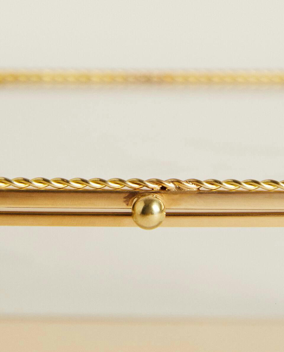 CAIXA DE METAL DOURADO