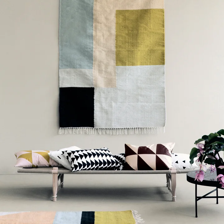 Ferm Living - Kelim Rug, Squares, 140 x 200 cm