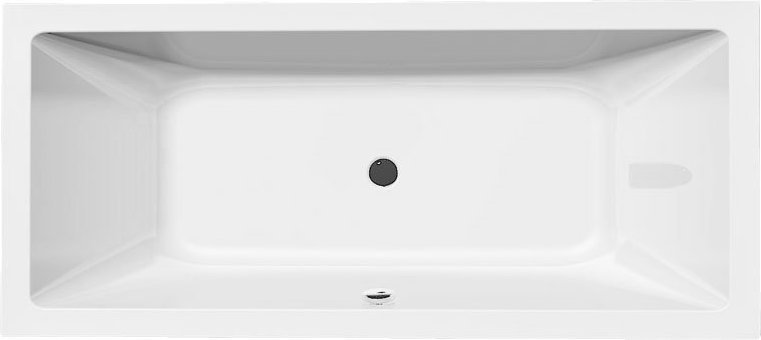 Aqualine Nisa ligbad 180x80x42cm wit