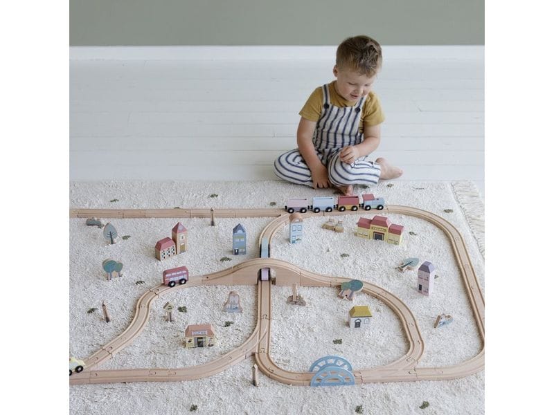 Little Dutch Holzeisenbahn XXL Starter-Set Holzspielzeug