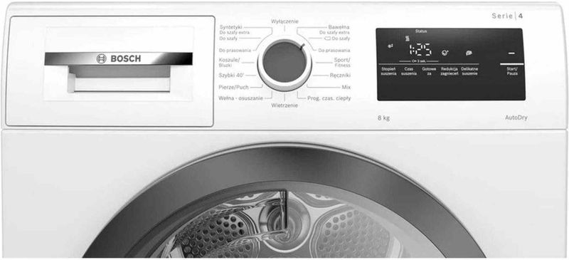 Bosch - WTH85V2KPL - Warmtepompdroger - Wit - 8 kg