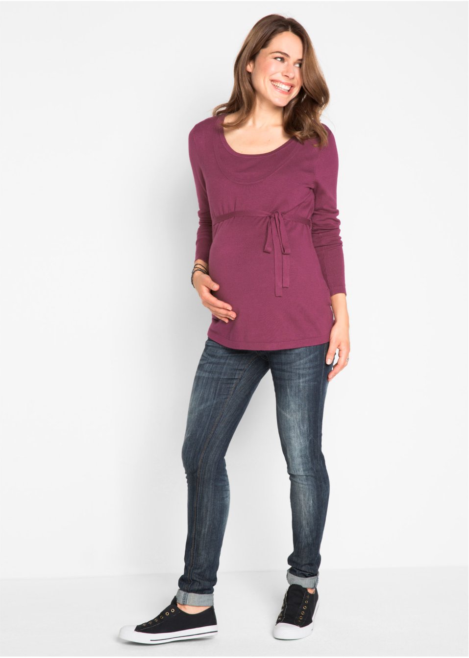 Pull de grossesse avec fonction allaitement