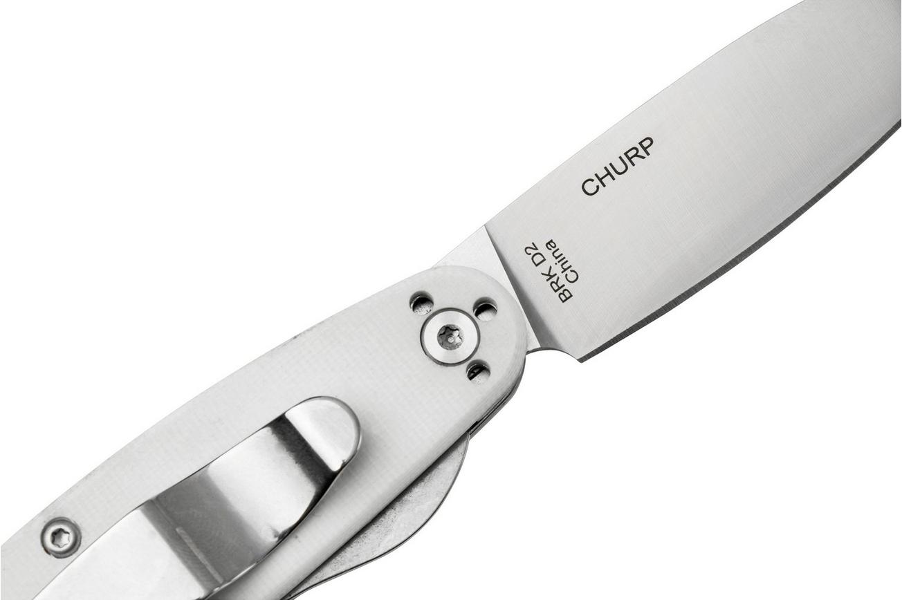ESEE Churp EE-CH-07 D2, White G10 zakmes