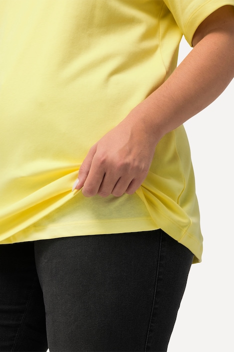 Shirt, doppellagige Vorderseite, Slim, Rundhals, Halbarm