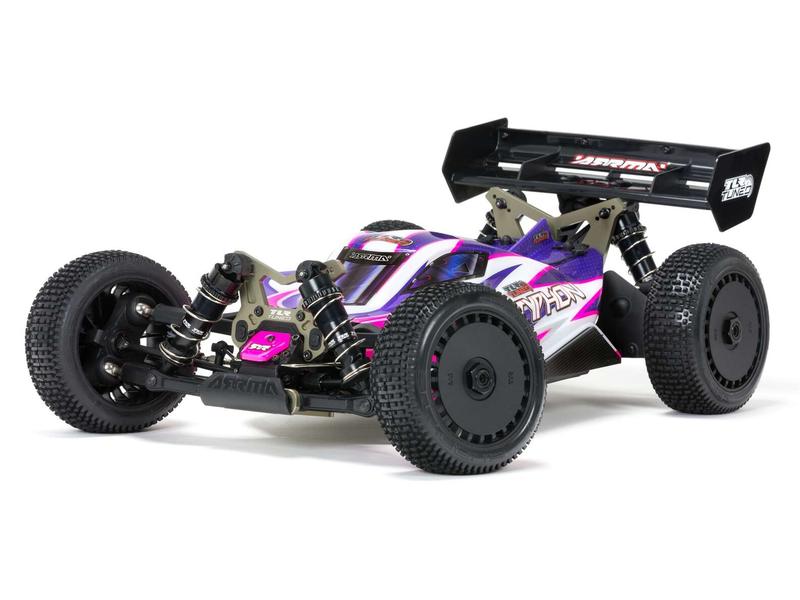 Arrma Buggy Typhoon TLR Tuned 4WD Roller, 1:8 4x4 Offroad Buggy in Roller Ausführung ohne Elektronik