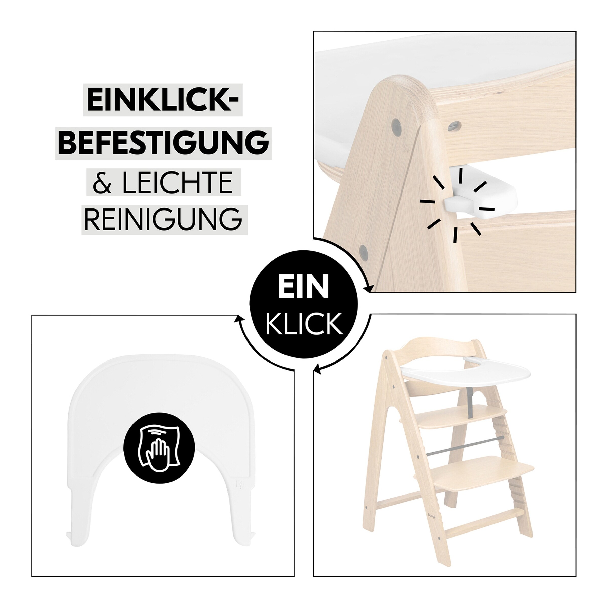 Hauck Essbrett für Hochstuhl Arketa