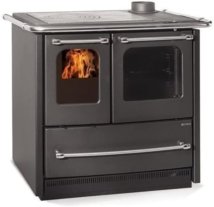 Nordica - stufa cucina a legna nordica sovrana easy evo 2.0 - nero antracite - 31091