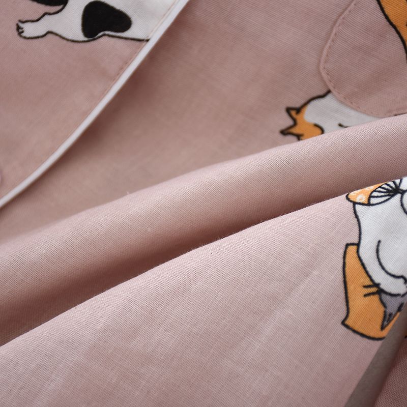 MelMount - Bijpassende pyjamaset voor koppels: shirt met kattenprint + broek