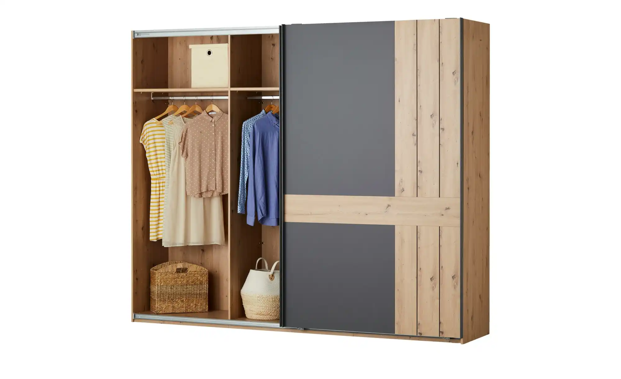 uno Schwebetürenschrank, 2-türig Zumar
