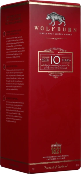 WOLFBURN 10 YEARS SINGLE MALT 70CL