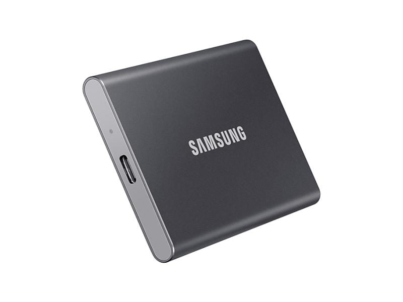 Samsung Externe SSD Portable T7 Non-Touch, 1000 GB, Titaniu Externes Solid State Drive mit 1000 GB