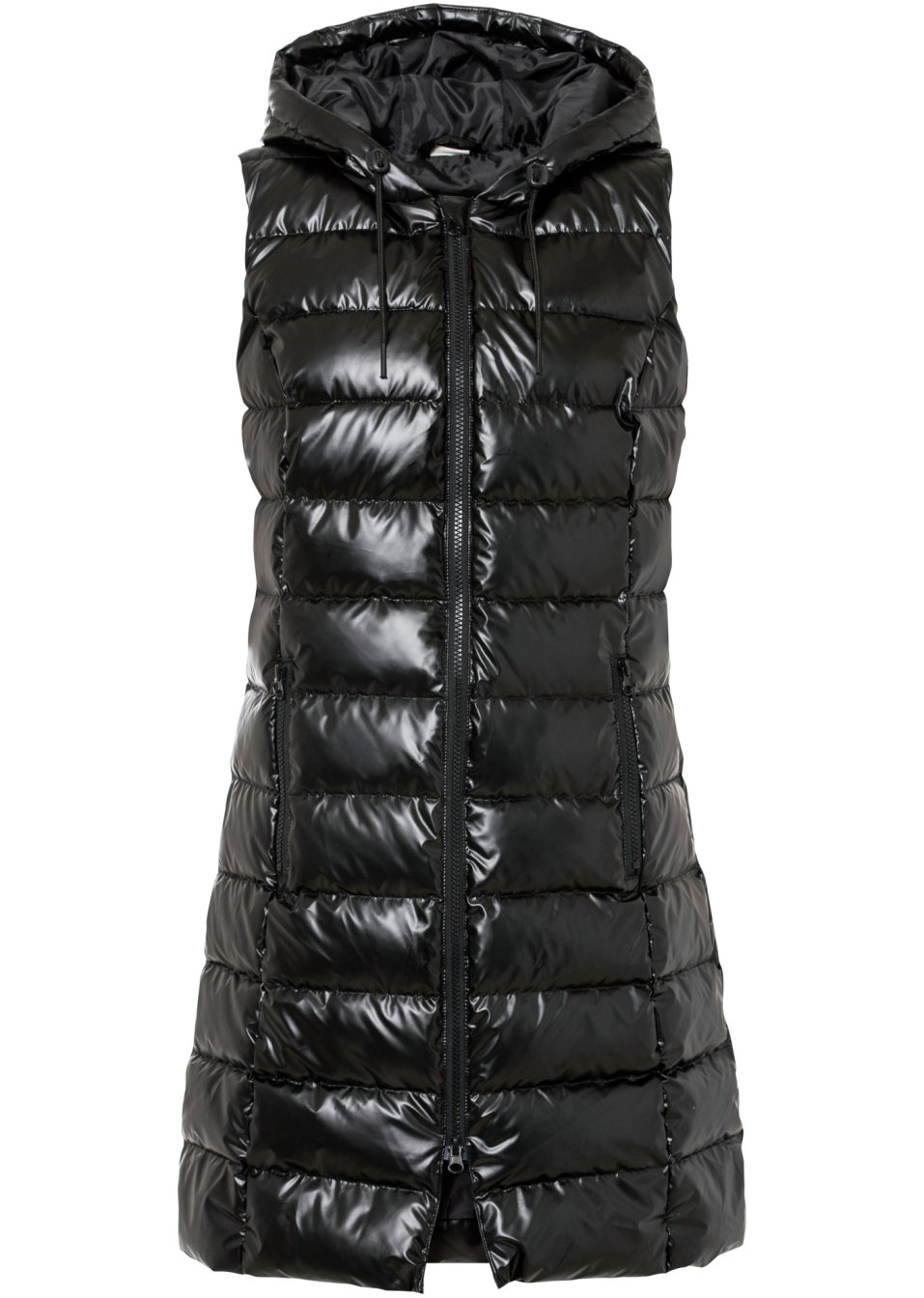 Gilet matelassé sans manches, effet brillant