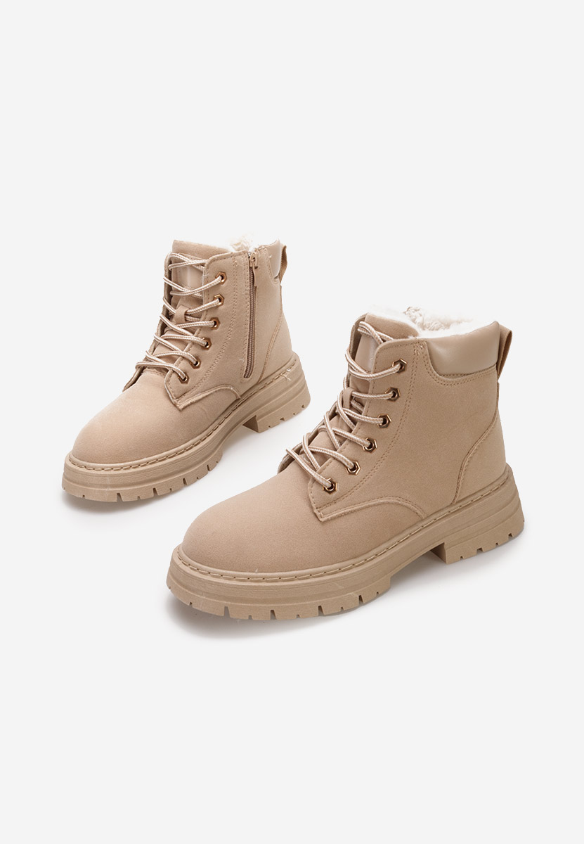 Bottines à lacets femme kaki Katavega