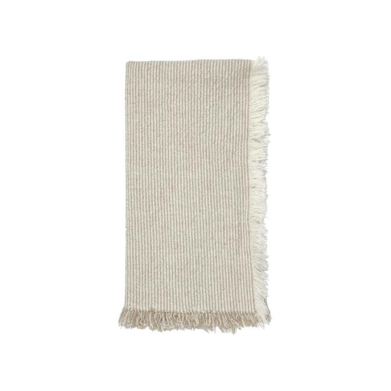 Broste Copenhagen Elouise servet Off White/Black