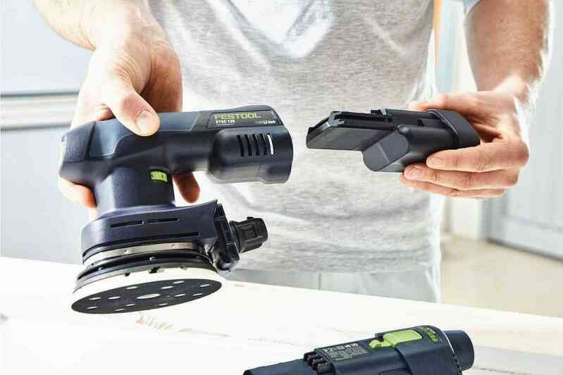 Festool ETSC 125-Basic 18V Li-Ion accu excenterschuurmachine body in systainer - 125mm - koolborstelloos