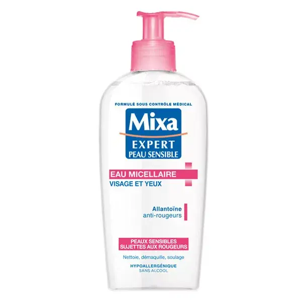 Água Micelar Facial Mixa para Pele Sensível e com Tendência à Vermelhidão 200ml