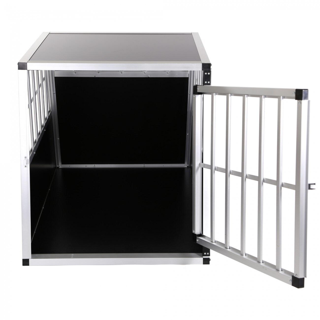 zoomundo Hundetransportbox / Kofferraumbox aus Aluminium - 1-Türig Premium