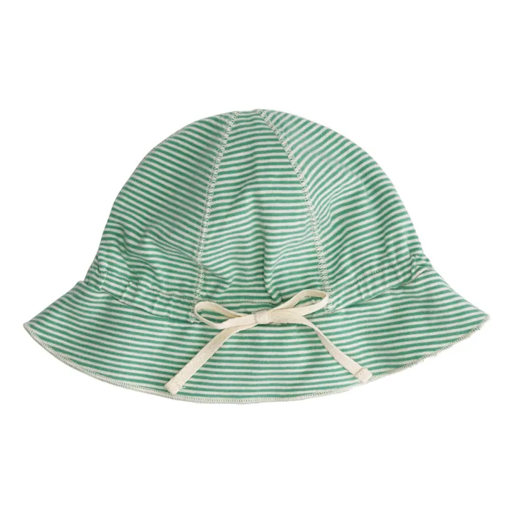 Gray Label Bob Rayé Coton Bio | Vert Menthe