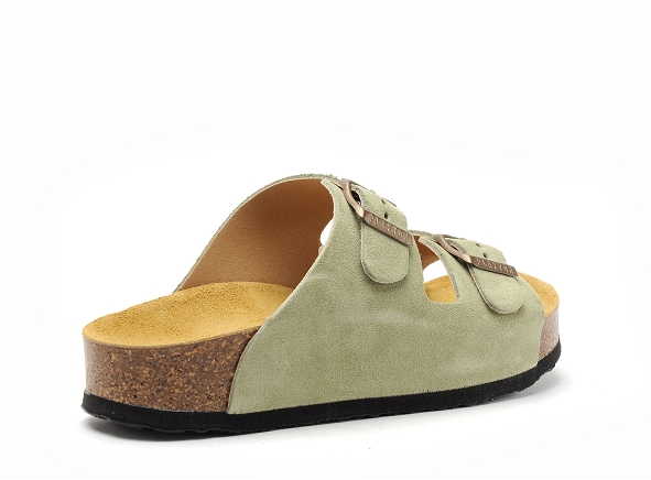 Plakton mules et sabots plats femme cp beta 340010 vert