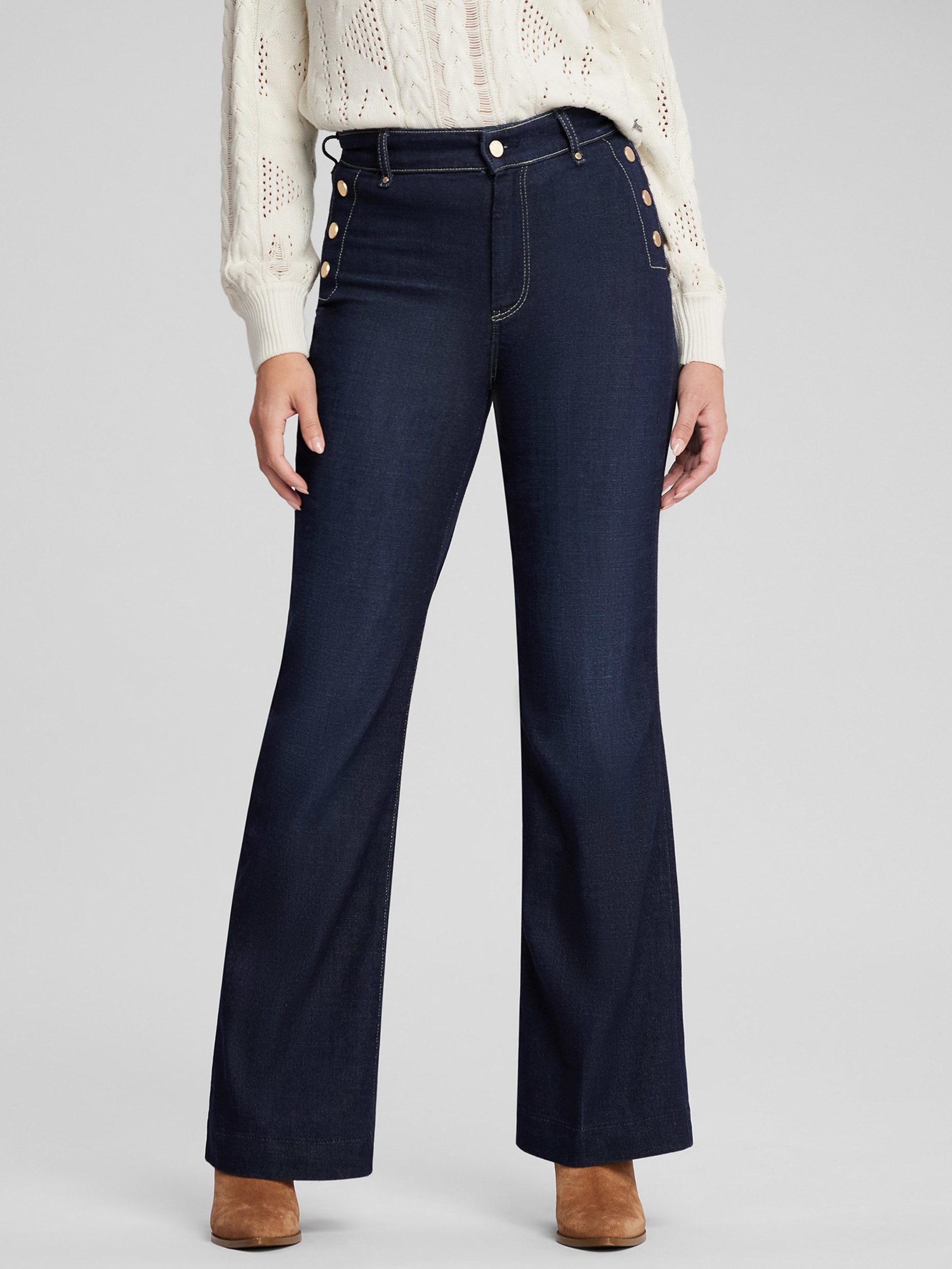 Calça jeans boca de sino Eco Faye Sailor