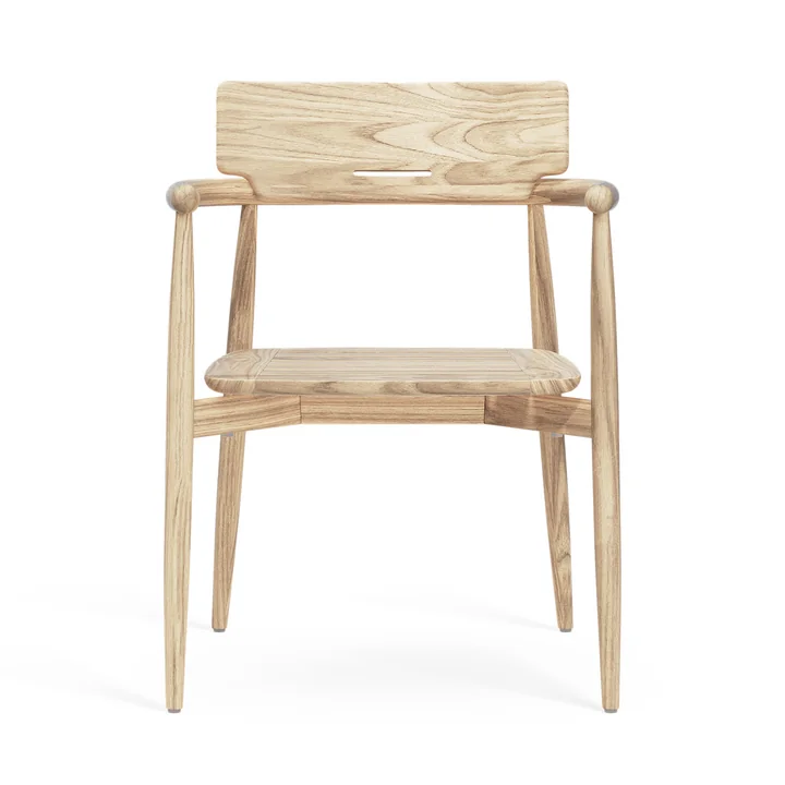 Carl Hansen - Embrace Gartenarmlehnstuhl, Teak unbehandelt