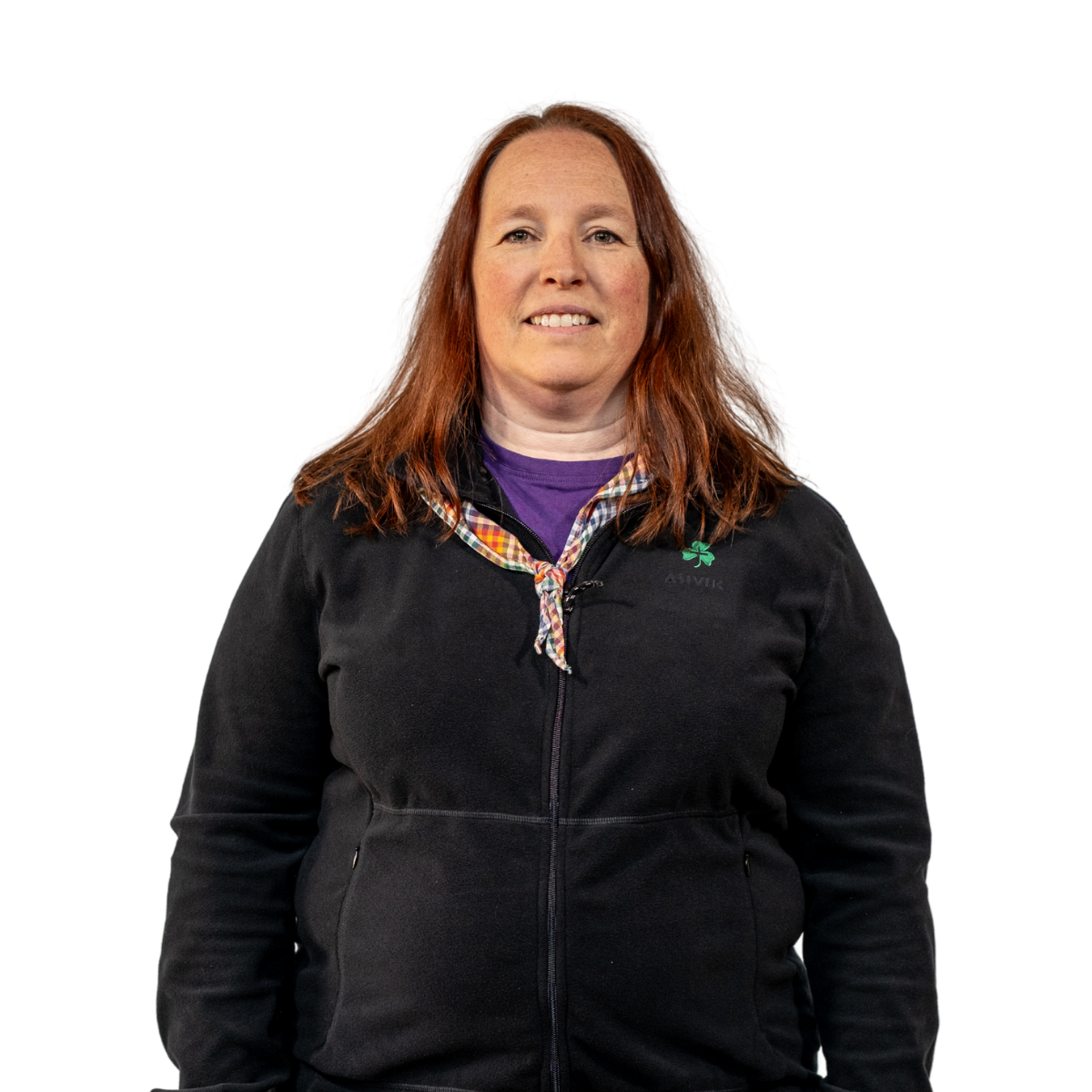 De grønne pigespejdere Nanok Fleece, dame (Black)