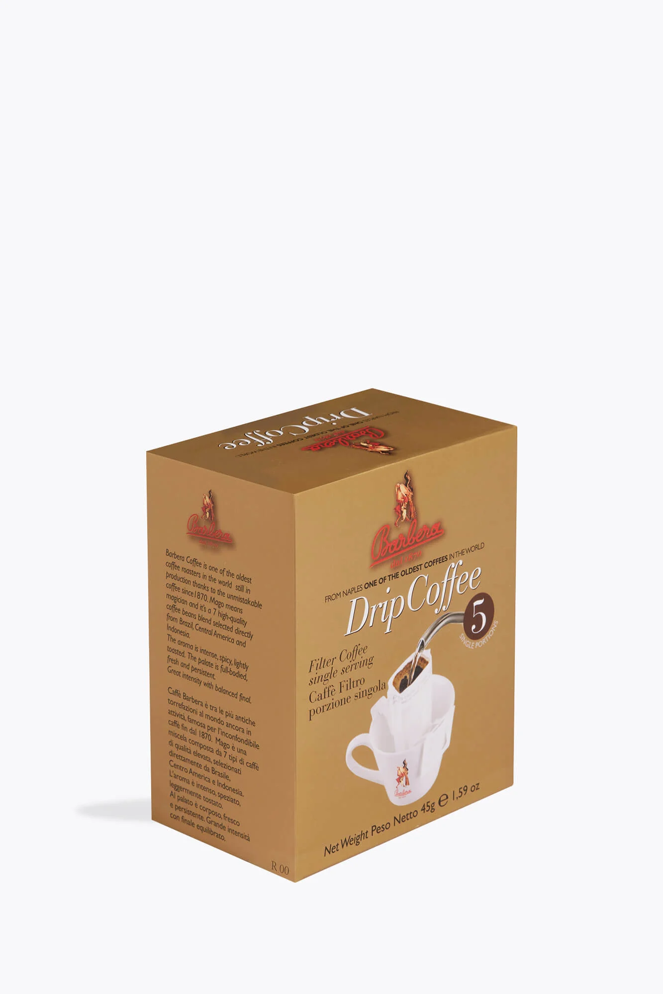 Barbera Drip Coffee 5x9g Bags